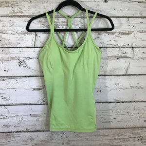 North Face Light Green Built in Support Tank.